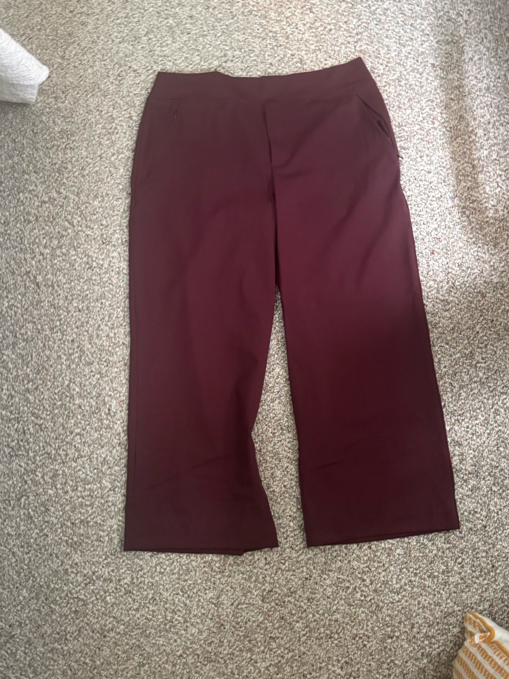 L.L. Bean Women's Wide-Leg Pants in Deep Burgundy